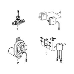 Grohe Temperatursensor für Urinal, mit Trafo, 39368000... GROHE-39368000 4005176341540 (Abb. 1)