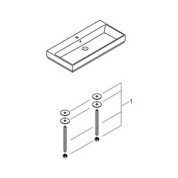Grohe Cube Keramik Aufsatzwaschtisch 1000mm, PureGuard, Alpinweiß, 3947500H... GROHE-3947500H 4005176442599 (Abb. 1)