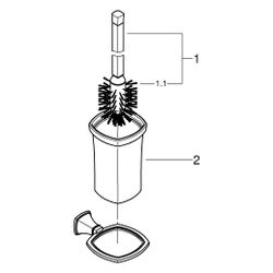 Grohe Grandera Toilettenbürstengarnitur Keramik, Chrom, 40946000... GROHE-40946000 4005176754975 (Abb. 1)