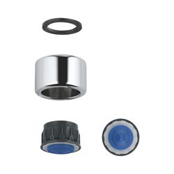 Grohe Mousseur, Innengewinde M22x1, Durchflussklasse A, 13,5-15,0l/min bei 3 bar, Chrom... GROHE-13993000 4005176856785 (Abb. 1)