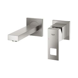 Grohe Eurocube 2-Loch-Waschtischbatterie supersteel 19895DC0... GROHE-19895DC0 4005176525018 (Abb. 1)