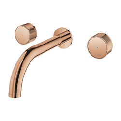 Grohe Atrio PC 3-Loch-Waschtisch-Wandbatterie Warm Sunset, Fertigset für Knopfbetätigun... GROHE-20589DA0 4005176511615 (Abb. 1)