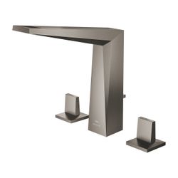 Grohe Allure Brilliant 3-Loch-Waschtischbatterie, Hard Graphite gebürstet, Garnitur 1 1... GROHE-20627AL0 4005176760181 (Abb. 1)