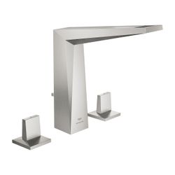 Grohe Allure Brilliant 3-Loch-Waschtischbatterie, Supersteel, Garnitur 1 1/4"... GROHE-20627DC0 4005176760198 (Abb. 1)