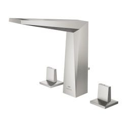 Grohe Allure Brilliant 3-Loch-Waschtischbatterie, Supersteel, Garnitur 1 1/4"... GROHE-20627DC0 4005176760198 (Abb. 1)