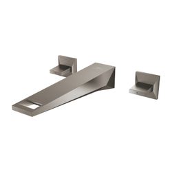 Grohe Allure Brilliant 3-Loch-Waschtisch-Wandbatterie Hard Graphite gebürstet, Ausladun... GROHE-20629AL0 4005176759611 (Abb. 1)
