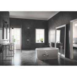 Grohe Atrio 3-Loch-Waschtischbatterie Chrom, Fertigmontageset, mit Hebelgriffen, Wandmo... GROHE-20662000 4005176763168 (Abb. 1)
