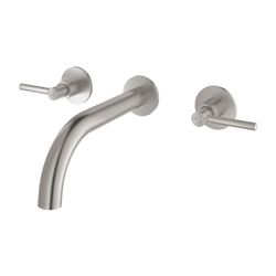 Grohe Atrio 3-Loch-Waschtischbatterie Supersteel, Fertigmontageset, mit Hebelgriffen, W... GROHE-20662DC0 4005176763205 (Abb. 1)