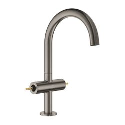 Grohe Atrio PC Waschtisch-Einlochbatterie L-Size, Hard Graphite gebürstet für Hebelgrif... GROHE-21134AL0 4005176510977 (Abb. 1)