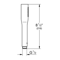 Grohe Euphoria Cosmopolitan Stick Handbrause, 1 Strahlart, 9,5l/min Durchflusskonstanth... GROHE-22126KF0 4005176782626 (Abb. 1)