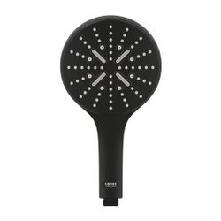 Grohe Rainshower SmartActive 130 Handbrause, Phantom Black, 3 Strahlarten, 9,5l/min Dur... GROHE-22127KF0 4005176782633 (Abb. 1)
