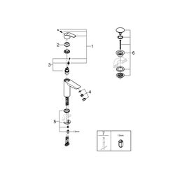 Grohe Start Einhand-Waschtischbatterie, 1/2", M-Size, Chrom, 23746002... GROHE-23746002 4005176624162 (Abb. 1)