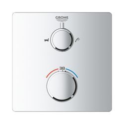 Grohe Grohtherm Thermostat-Wannenbatterie mit 2-Wege-Umstellung chrom 24080000... GROHE-24080000 4005176466052 (Abb. 1)