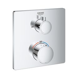 Grohe Grohtherm Thermostat-Wannenbatterie mit 2-Wege-Umstellung chrom 24080000... GROHE-24080000 4005176466052 (Abb. 1)