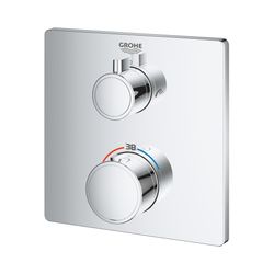 Grohe Grohtherm Thermostat-Wannenbatterie mit 2-Wege-Umstellung chrom 24080000... GROHE-24080000 4005176466052 (Abb. 1)