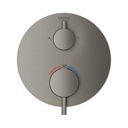 Grohe Atrio Thermostat-Brausebatterie mit integrierter 2-Wege-Umstellung hard graphite ... GROHE-24135AL3 4005176481000 (Abb. 1)
