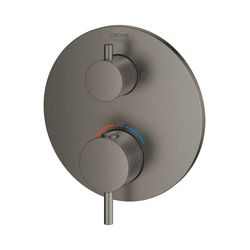 Grohe Atrio Thermostat-Brausebatterie mit integrierter 2-Wege-Umstellung hard graphite ... GROHE-24135AL3 4005176481000 (Abb. 1)