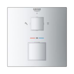 Grohe Grohtherm Cube Thermostat-Brausebatterie mit integrierter 2-Wege-Umstellung chrom... GROHE-24154000 4005176481185 (Abb. 1)
