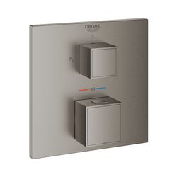 Grohe Grohtherm Cube Thermostat 2-Wege-Umstellung für mehrere Brause hard graphite gebü... GROHE-24154AL0 4005176585920 (Abb. 1)