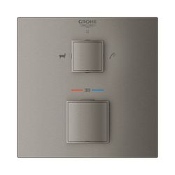 Grohe Grohtherm Cube Thermostat-Wannenbatterie mit integrierter 2-Wege-Umstellung hard ... GROHE-24155AL0 4005176585937 (Abb. 1)