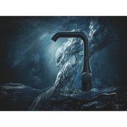 Grohe Essence 1-Loch-Einhand-Waschtischbatterie L-Size, Phantom Black, glatter Körper, ... GROHE-24177KF1 4005176782350 (Abb. 1)