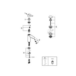 Grohe Start Einhand-Waschtischbatterie 1/2", M-Size, Chrom, 24204002... GROHE-24204002 4005176727924 (Abb. 1)