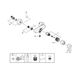 Grohe Start Einhand-Brausebatterie 1/2", Chrom, 24208002... GROHE-24208002 4005176727429 (Abb. 1)