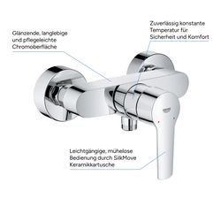 Grohe Start Einhand-Brausebatterie 1/2", Chrom, 24208002... GROHE-24208002 4005176727429 (Abb. 1)