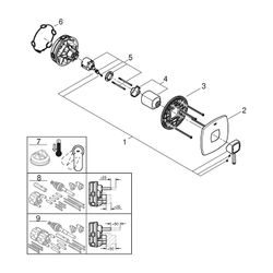 Grohe Grandera 1-Loch-Einhand-Brausebatterie Chrom, Fertigmontageset für Rapido SmartBo... GROHE-24259000 4005176758348 (Abb. 1)