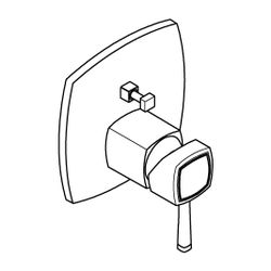 Grohe Grandera 1-Loch-Einhand-Wannenbatterie Chrom, Fertigmontageset für Rapido SmartBo... GROHE-24260000 4005176758362 (Abb. 1)