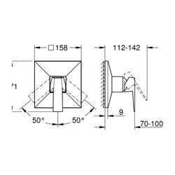 Grohe Allure Brilliant Einhand-Brausebatterie Chrom, Fertigmontageset für Rapido SmartB... GROHE-24277000 4005176759918 (Abb. 1)