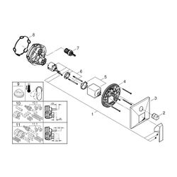 Grohe Allure Brilliant Einhandbatterie Hard Graphite gebürstet, mit 3-Wege-Umstellung, ... GROHE-24340AL0 4005176759987 (Abb. 1)