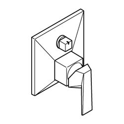 Grohe Allure Brilliant Einhandbatterie Hard Graphite gebürstet, mit 3-Wege-Umstellung, ... GROHE-24340AL0 4005176759987 (Abb. 1)