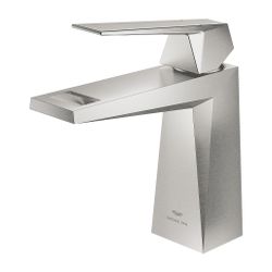 Grohe Allure Brilliant 1-Loch-Waschtischbatterie Einhand M-Size Supersteel, glatter Kör... GROHE-24342DC0 4005176759710 (Abb. 1)