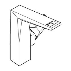 Grohe Allure Brilliant 1-Loch-Waschtischbatterie Einhand L-Size Supersteel, 1 1/4" Zugs... GROHE-24344DC0 4005176759758 (Abb. 1)
