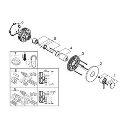 Grohe Atrio Einhand-Bidetbatterie, Chrom, Fertigmontageset für Rapido SmartBox... GROHE-24354000 4005176762062 (Abb. 1)