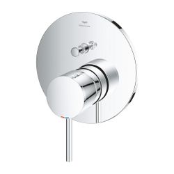 Grohe Atrio Einhand-Wannenbatterie Chrom, Fertigmontageset für Rapido SmartBox... GROHE-24355000 4005176762079 (Abb. 1)