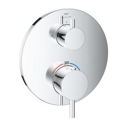 Grohe Atrio Thermostat-Brausebatterie Chrom, mit integrierter 2-Wege-Umstellung, Fertig... GROHE-24358000 4005176762109 (Abb. 1)