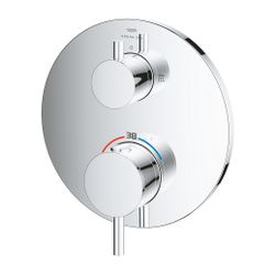 Grohe Atrio Thermostat-Brausebatterie Chrom, mit integrierter 2-Wege-Umstellung, Fertig... GROHE-24358000 4005176762109 (Abb. 1)