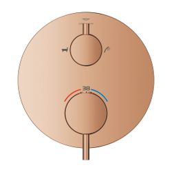 Grohe Atrio Thermostat-Wannenbatterie Warm Sunset, mit integrierter 2-Wege-Umstellung, ... GROHE-24359DA0 4005176761393 (Abb. 1)