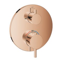 Grohe Atrio Thermostat-Wannenbatterie Warm Sunset, mit integrierter 2-Wege-Umstellung, ... GROHE-24359DA0 4005176761393 (Abb. 1)