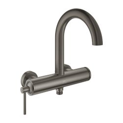 Grohe Atrio Einhand-Wannenbatterie Hard Graphite gebürstet, Wandmontage... GROHE-24367AL0 4005176761065 (Abb. 1)