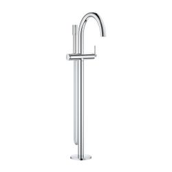 Grohe Atrio Einhand-Wannenbatterie Chrom, Fertigmontageset, Bodenmontage, mit Brauseset... GROHE-24368000 4005176761102 (Abb. 1)
