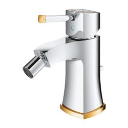 Grohe Grandera 1-Loch-Einhand-Bidetbatterie Chrom/Gold, 1 1/4" Zugstangen-Garnitur... GROHE-24372IG0 4005176758218 (Abb. 1)
