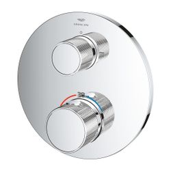 Grohe Atrio PC Thermostat-Brausebatterie Chrom mit 2-Wege-Umstellung mit Knopfbetätigun... GROHE-24396000 4005176786204 (Abb. 1)