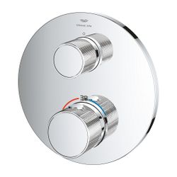 Grohe Atrio PC Thermostat-Brausebatterie Chrom mit 2-Wege-Umstellung mit Knopfbetätigun... GROHE-24396000 4005176786204 (Abb. 1)
