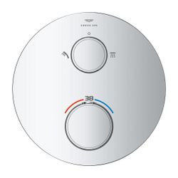 Grohe Atrio PC Thermostat-Brausebatterie Chrom mit 2-Wege-Umstellung mit Knopfbetätigun... GROHE-24396000 4005176786204 (Abb. 1)