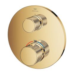 Grohe Atrio PC Thermostat-Brausebatterie Cool Sunrise mit 2-Wege-Umstellung mit Knopfbe... GROHE-24396GL0 4005176786228 (Abb. 1)