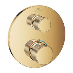 Grohe Atrio PC Thermostat-Brausebatterie Cool Sunrise mit 2-Wege-Umstellung mit Knopfbe... GROHE-24396GL0 4005176786228 (Abb. 1)
