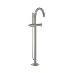Grohe Atrio Wannenbatterie, Bodenmontage, eigensicher, mit Kreuzgriffen, 1/2", Superste... GROHE-25044DC3 4005176455445 (Abb. 1)